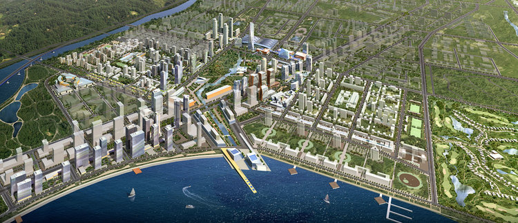 In Songdo City, South Korea, Gale International is building the International Business District (IBD) on reclaimed land along the Yellow Sea.