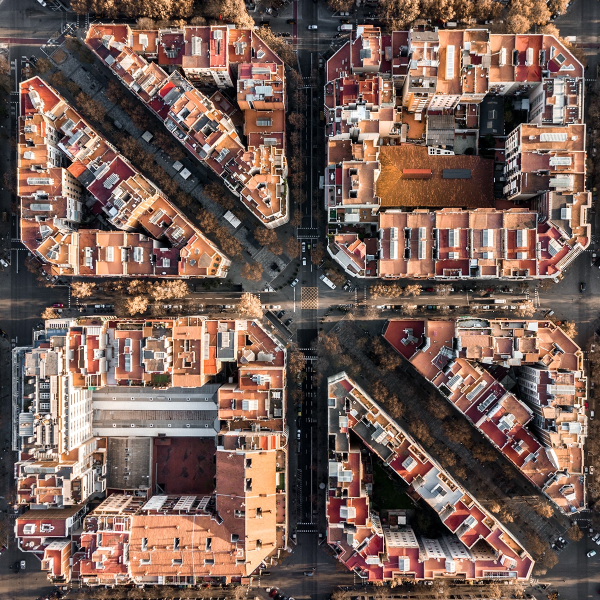 Aerial Photos of Barcelona by Márton Mogyorósy