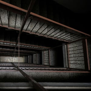 A staircase is seen inside Block 11