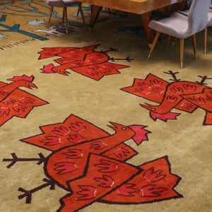 A carpet inside the Serbia saloon in the Palata Srbija building