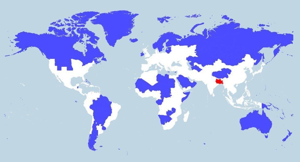 The world's population mapped