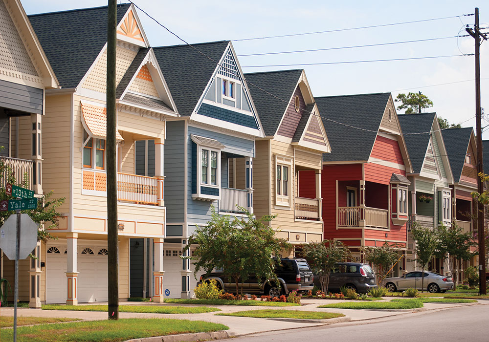 Planning January 2020 The 'Z' Word Today’s approval process in the historic Houston Heights neighborhood aims to keep larger homes from overwhelming smaller ones. The Heights gets its name from its lofty position above sea level — 62 feet, high ground for a city that is mostly under sea level. Getty Images photo.