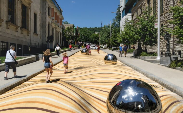 Flat Street in Montreal Is a Visual Playground That Looks Like Undulating Sand Dunes – Urban Projectization