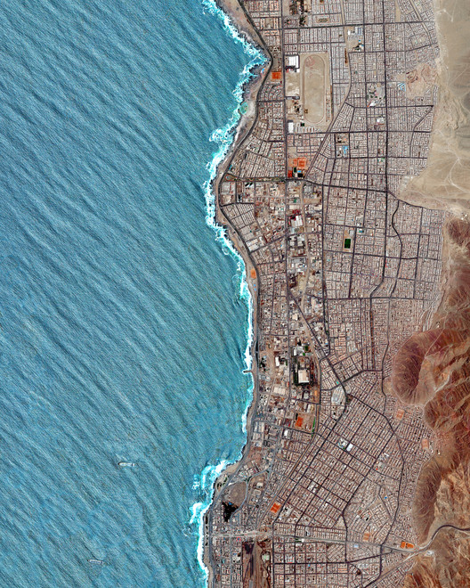 Antofagasta, Chile. Created by @overview. Source imagery: @maxartechnologies