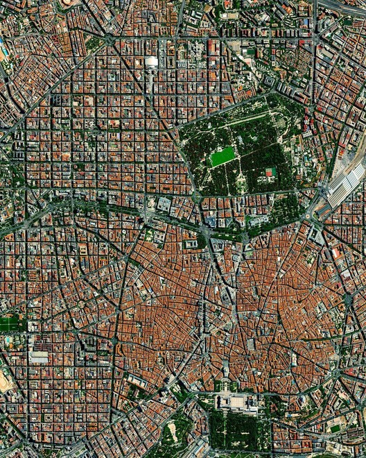 Madrid, Spain. Created by @dailyoverview. Source imagery: @maxartechnologies