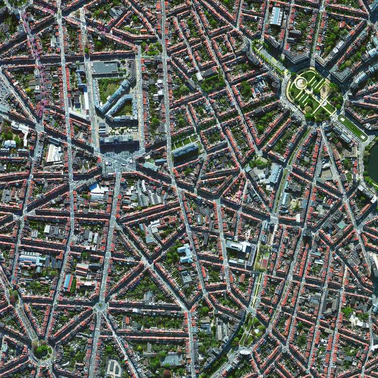 Brussels, Belgium. Created by @dailyoverview. Source imagery: @maxartechnologies