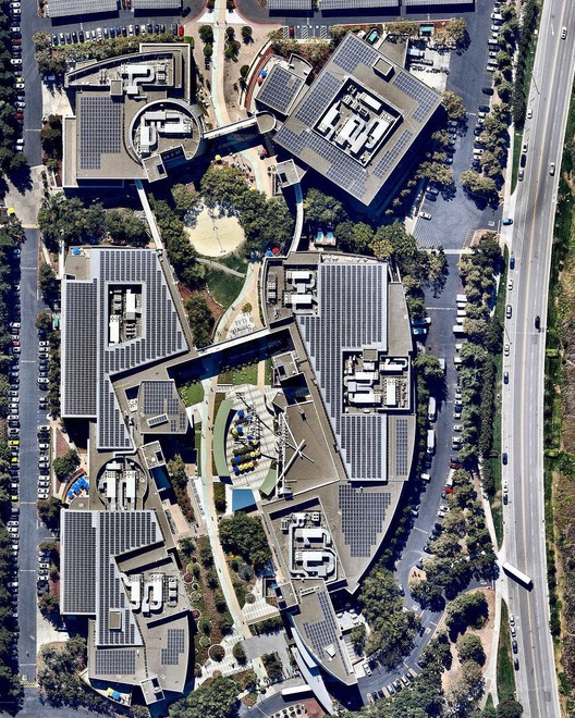 Googleplex, California. Created by @benjaminrgrant, source imagery: @nearmap