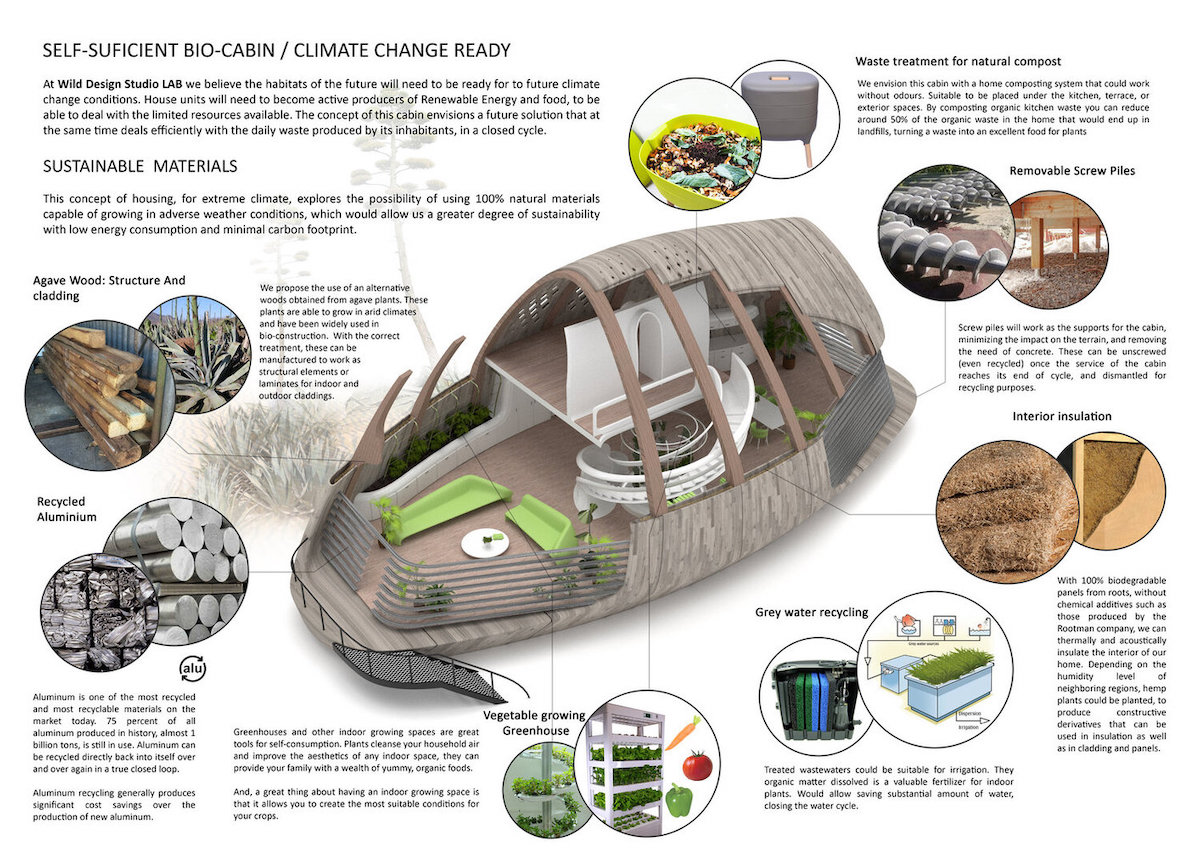 Architects Design Biocabins For a World Disrupted by Climate Change