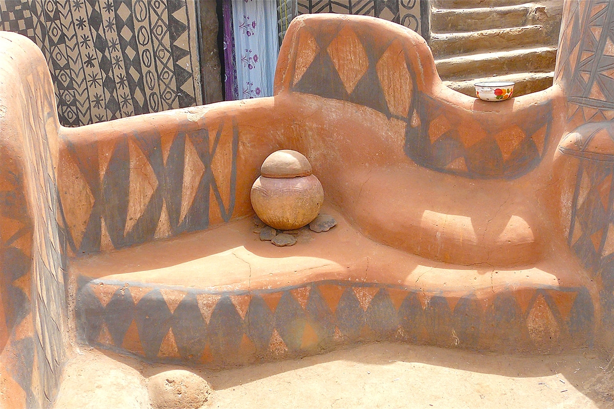 Artistic African Village Burkina Faso