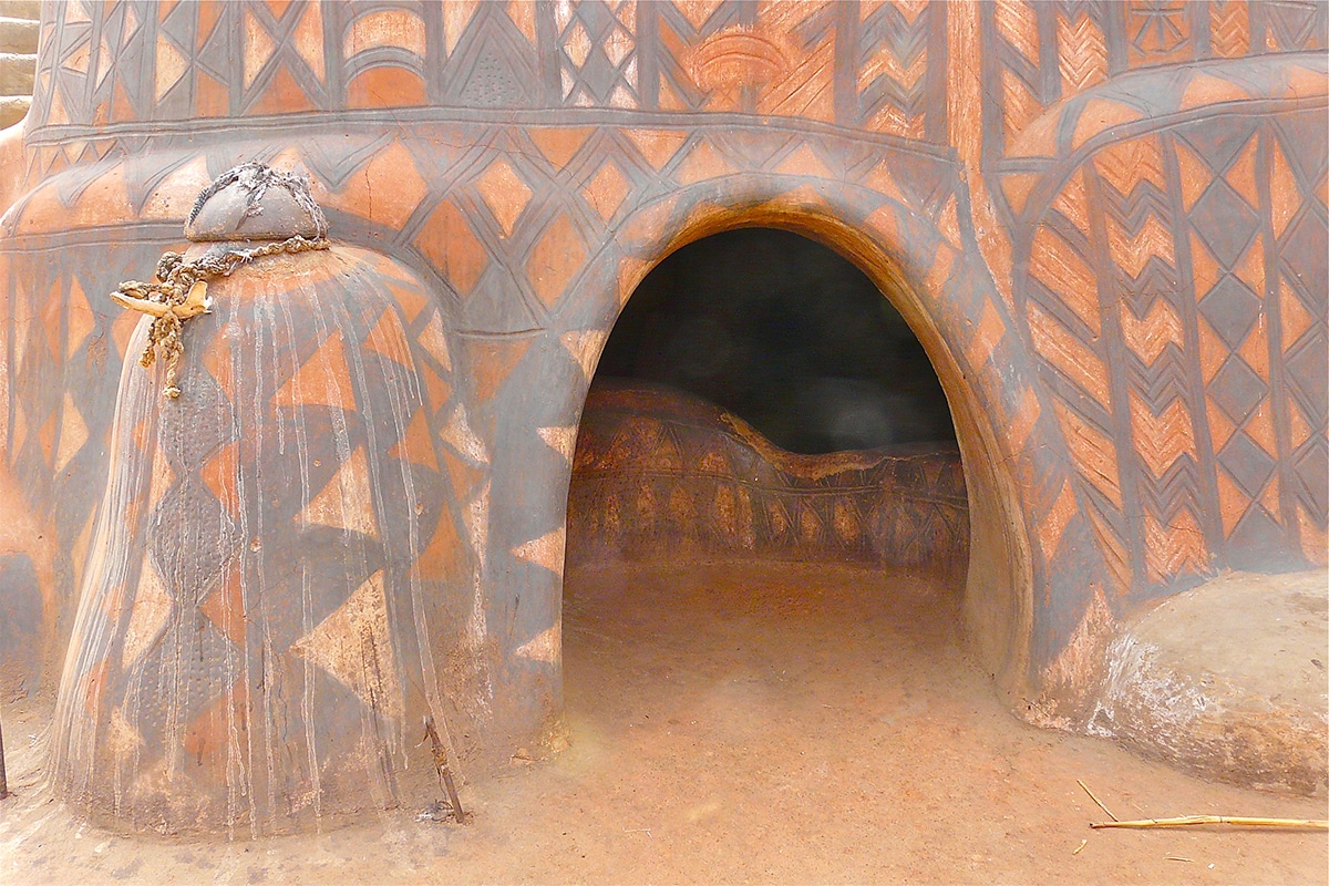 Artistic African Village Burkina Faso