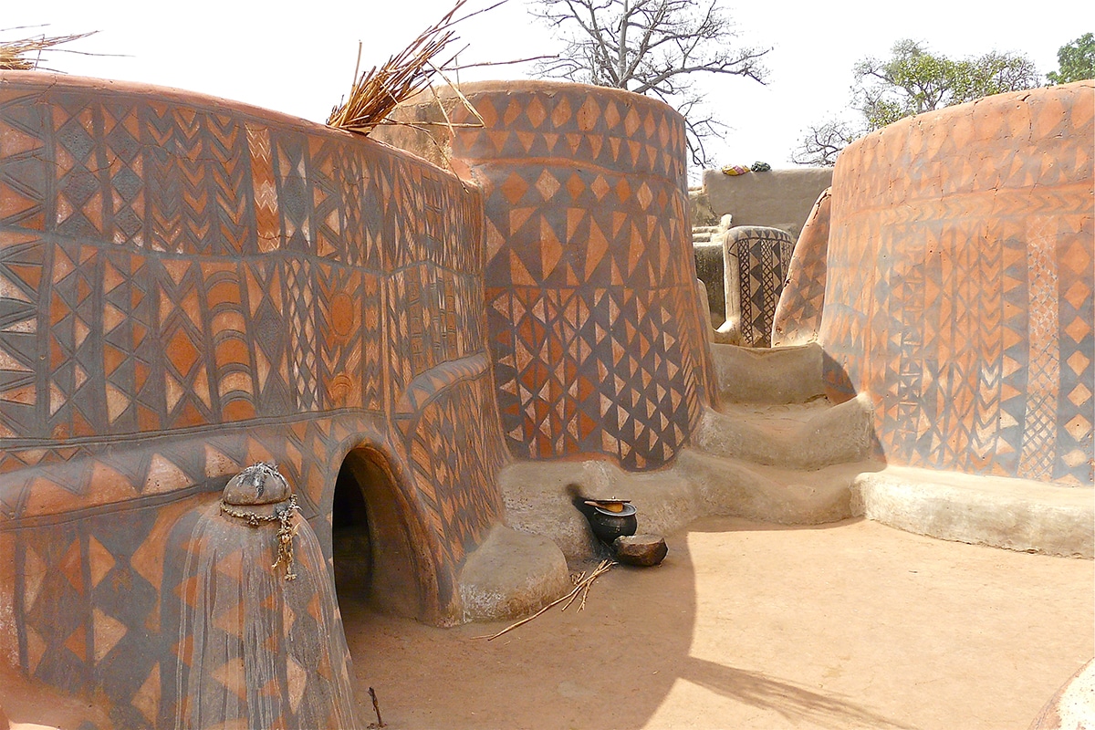 Artistic African Village Burkina Faso