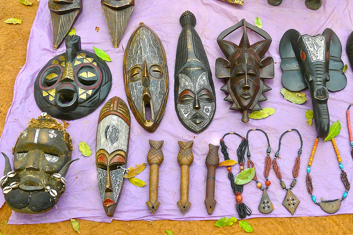 Artistic African Village Burkina Faso