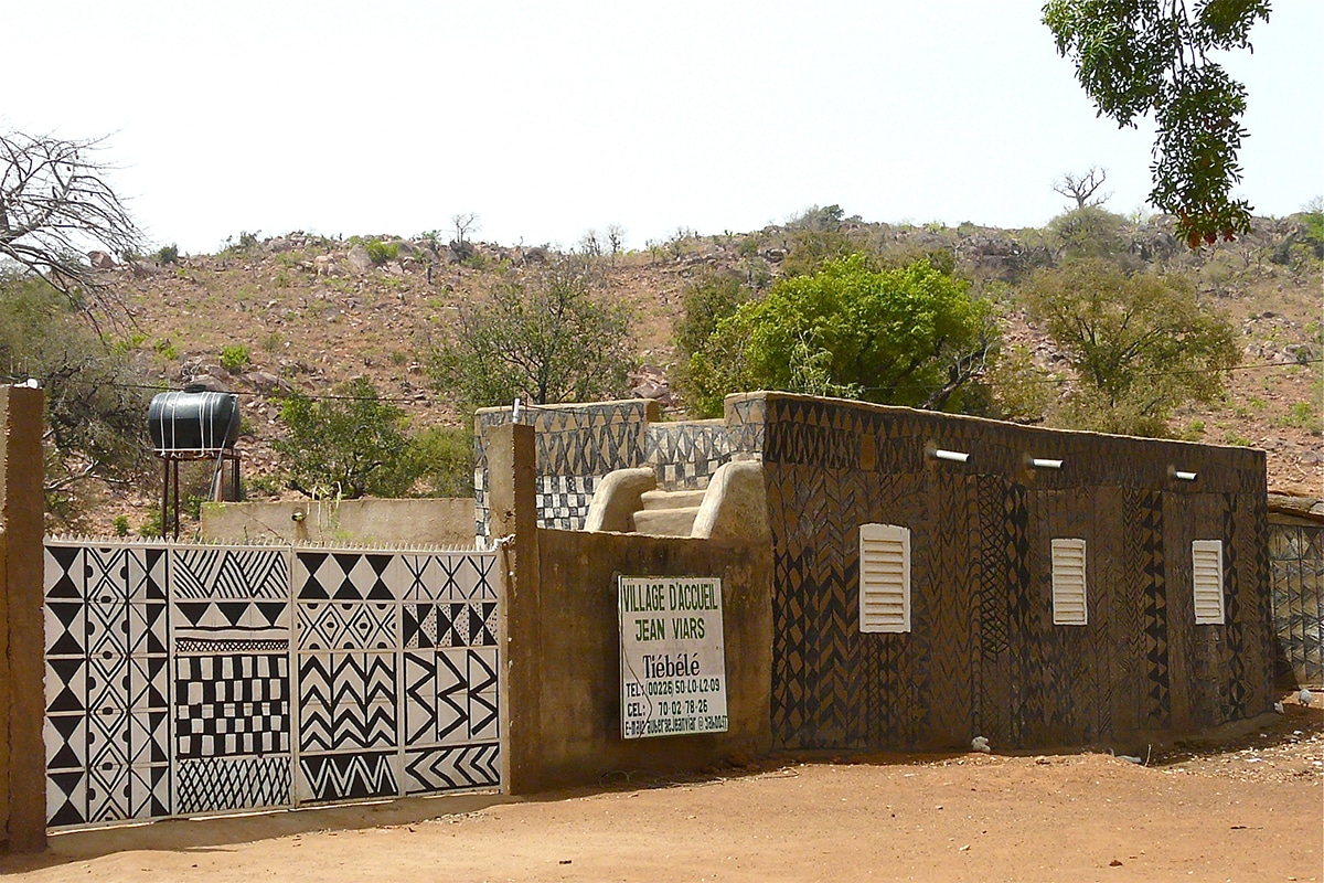 Artistic African Village Burkina Faso