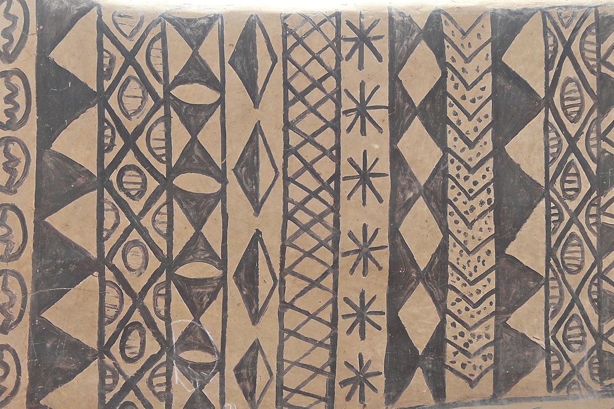 Artistic African Village Burkina Faso