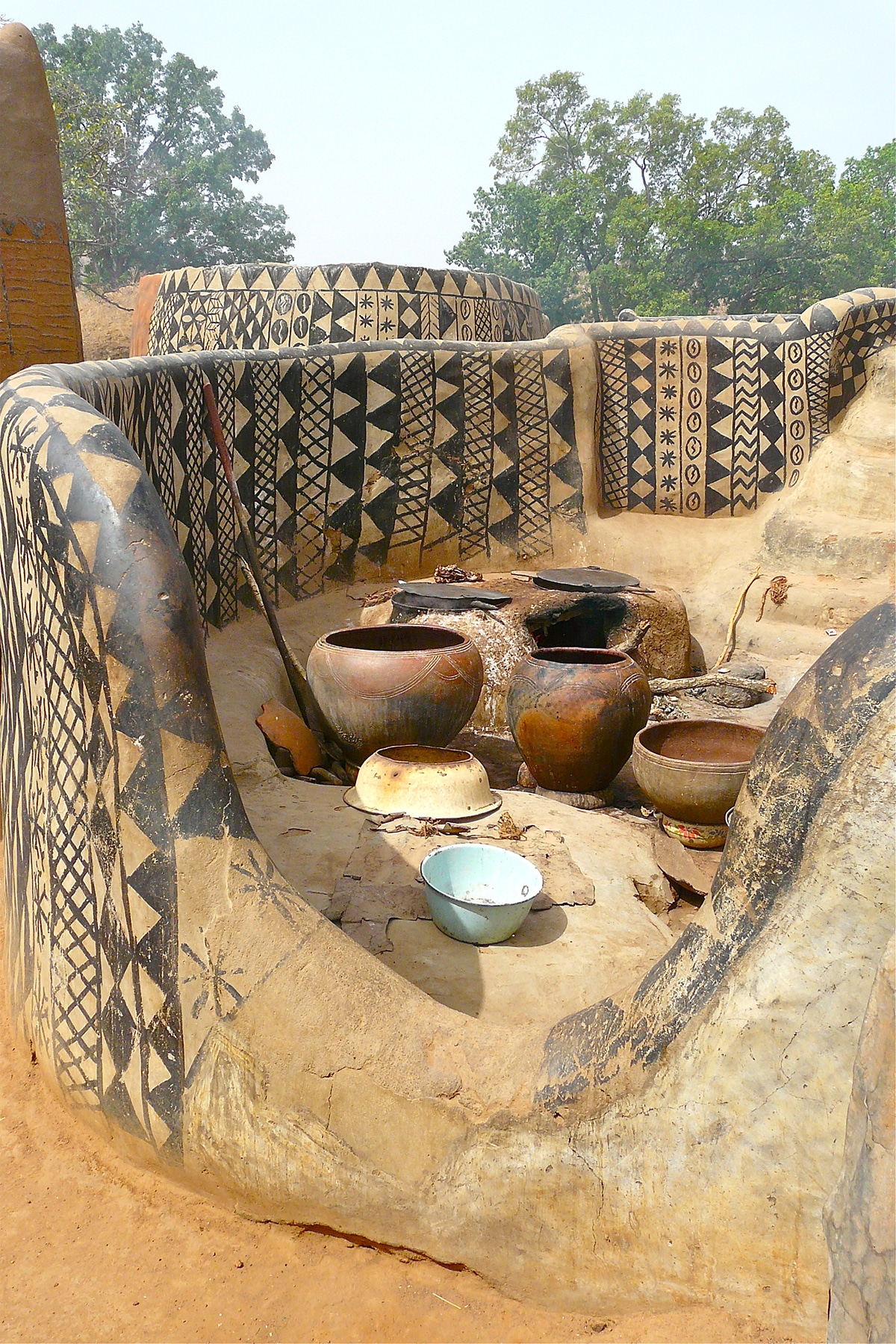 Artistic African Village Burkina Faso