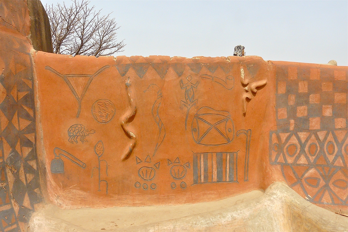 Artistic African Village Burkina Faso